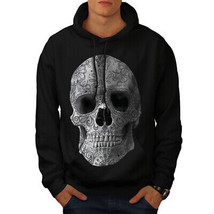 Wellcoda Skull Face Painted Mens Hoodie, Tattoo Casual Hooded Sweatshirt - £26.19 GBP+