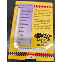 Jack Nadel Louisiana Downs How to place a bet pull slide guide - $13.78