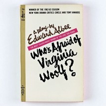 Who's Afraid of Virginia Woolf by Edward Albee Play 1966 Vintage Paperback Book