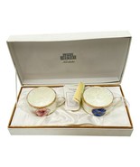 Ginza Noritake Brilliant Four Seasons 2 Cups &amp; Saucers New Vintage Flora... - $126.34