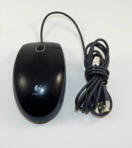 Logitech M-U0028 Black 3 Buttons USB Wired Optical Mouse - £6.25 GBP