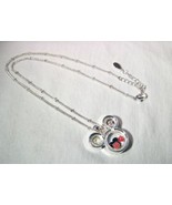 Disney Minnie Mouse Floating Locket Charm Necklace K1392 - £38.14 GBP