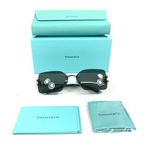 Tiffany &amp; Co. Sunglasses TF3088 6003/3H Gunmetal Gray Frames w Dark Gree... - $247.49