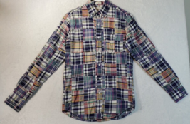 J.CREW Shirt Mens Size XS Multi Plaid Long Sleeve Slim Pocket Collar Button Down - £16.90 GBP