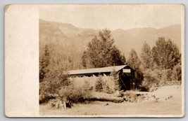 RPPC Old Covered Bridge c1907 Real Photo Postcard J27 - $14.95