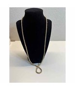 Monet Necklace Rope Chain 2 Tone Gold And Silver Tone 27&quot; Long Hang Tag ... - £13.99 GBP