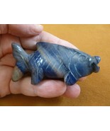 (Y-FIS-TR-708) blue Sodalite tropical FISH gemstone carving gem fishes a... - €14,94 EUR