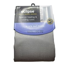 Eclipse Blackout One Rod Pocket  42 Inch Wide 84 Inch Length Light Grey ... - $17.60