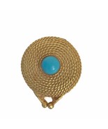 Vintage Estee Lauder Youth Dew Coiled Rope Solid Perfume Compact Turquoi... - $28.87 CAD