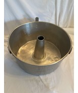 C8 VTG 10x5”2pc UNMARKED ALUMINUM ANGEL FOOD ROUND BUNDT TUBE CAKE PAN F... - $284.34 MXN