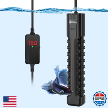 AquaMiracle Aquarium Heater, 500W Submersible Fish Tank Heater with LED ... - $58.24