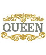 Queen Baroque Ornament Machine Embroidery Design - $88.79 MXN