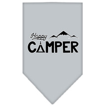 Happy Camper Screen Print Bandana Grey Small - £9.11 GBP