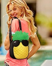 Victoria’s Secret Pink Black/Green Pineapple Sunglasses Lunch Cooler Tote - £9.56 GBP