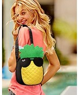 Victoria’s Secret Pink Black/Green Pineapple Sunglasses Lunch Cooler Tote - £9.56 GBP