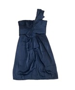 BCBGMAXAZRIA Palais Womens Dress Size 4 Blue Sheath Knee Length One Shou... - $480.36 MXN