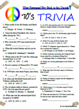 70&#39;s Trivia Fun.  The 70&#39;s was the tail-end of Vietnam war and beginning... - £2.38 GBP