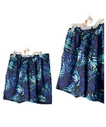 NWT George Above The Knee Men&#39;s Casual Swim Shorts Tropical Pattern SZ M... - £7.17 GBP