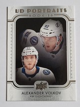 2019 - 2020 Alexander Volkov Ud Portraits Rookies Rookie Card Upper Deck P-77 Rc - £4.76 GBP