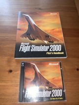 Microsoft Flight Simulator 2000 With Pilot&#39;s Handbook Manual - PC Game CIB - £7.90 GBP