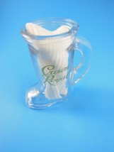 Crown Royal Reigning King Cowboy Boot w handle Glass Shot Glass Vintage ... - $8.16