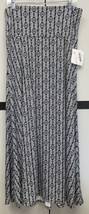 NEW LuLaRoe Large Black &amp; White Aztec Tribal Geometric Knit Maxi Skirt Dress - £34.41 GBP