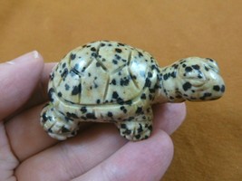 (Y-TUR-LAO-703) spotted Jasper TURTLE tortoise carving FIGURINE gemstone turtles - £14.13 GBP