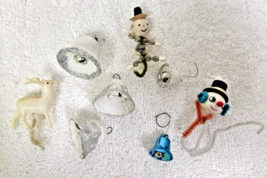 Lot 8 Vintage Christmas Ornaments Decorations Pipe Cleaner Mercury Glass... - $18.32