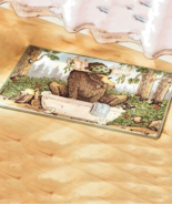 In the Woods? Moose In Bathtub Bathroom New Rug Jeffrey Severn - $47.78 CAD
