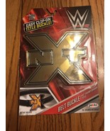 WWE Wrestling NXT Championship Title Gold Easy Clip On Belt Buckle Ships... - $8.12 CAD