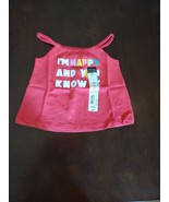 I&#39;m Happy And You Know It Pink Girls Size 6 Months Tank Top - £7.88 GBP