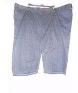 NWT Size 50 Dark Blue Chino style Pleated Front shorts King Size - $39.98