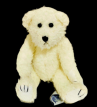 Vintage 1988 Chrisha Playful Plush White Teddy Bear Stuffed 8 Inch Jointed Legs - £6.20 GBP