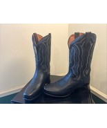 Dan Post Mens Wade Black Leather Cowboy Boots - 11.0 EW - New with Box - $360.10 CAD