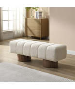 Upholstered Bench Bed Entryway Bench Ottoman For Bedroom Living Room - $904.38 CAD