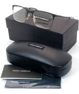 D&amp;g Dolce&amp;Gabbana DG 1289 1305 Negro Mate/Pálido Oro Gafas 54-17-145 Italy - $108.26