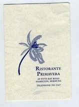 Ristorante Primavera Menu Pitts Bay Road in Hamilton Bermuda - $13.86