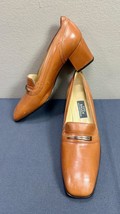 Very Nice BALLY Rheem Brown Leather Heels Shoes Size 8 M - £26.22 GBP