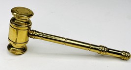 VINTAGE BRASS GAVEL / HAMMER ~ JUDGES GAVEL  6” - $16.64