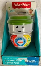 Fisher Price On The Glow Coffee Cup w/ 20+ Songs &amp; Sounds Toddlers 6M-3Yr NIB - £18.34 GBP