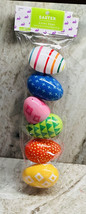 Easter Plastic Fillible Multi Color Aztec Eggs 3.04x2.08 - $13.74