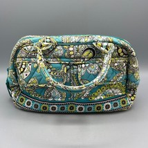 Vera Bradley Small Bowler-Style Handbag Quilted Peacock Pattern Purse - £12.62 GBP