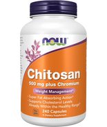NOW Supplements, Chitosan 500 mg plus Chromium, Weight Management*, 240 Veg Caps - $25.00