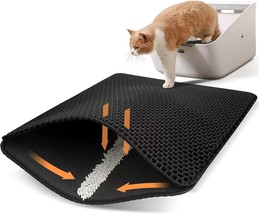 Cat Litter Mat Double Layer Cat Trapper Mat Non Slip Honeycomb Floor Pro... - £14.33 GBP+