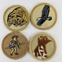 BSA Boy Scout Patrol 2 inch Round Patch Lot of 4 Spartan Pronghorn Eagle... - $14.65