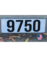 Reflective Curb Address Sign with 4 Inch Numbers - (Fits On Curb or Any ... - $39.99