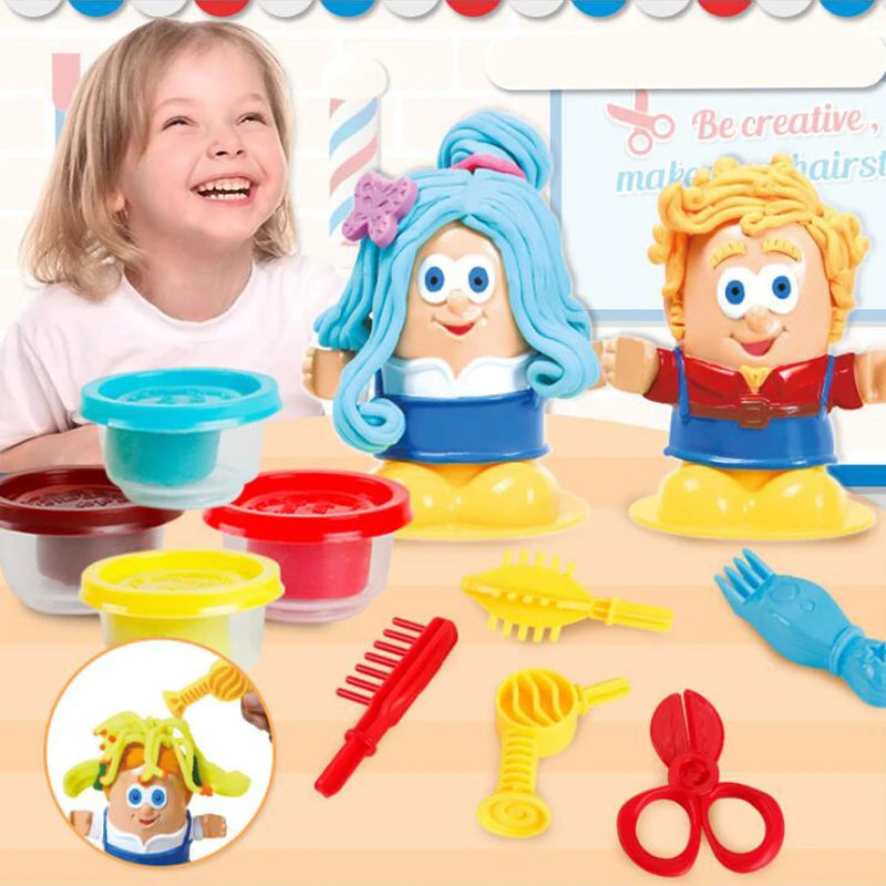 Kids Play Dough Creative 3D Educational Toys Modeling Clay Plasticine Tool Kit - £20.12 GBP