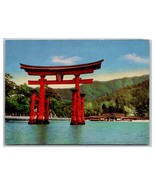 O-Torii Shrine Gate Miyajima Hiroshima Japan UNP Continental Postcard Z6 - €5,86 EUR