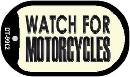 Watch For Motorcycle Novelty Metal Dog Tag Necklace DT-9902 - $15.95