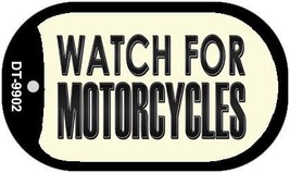 Watch For Motorcycle Novelty Metal Dog Tag Necklace DT-9902 - £12.22 GBP